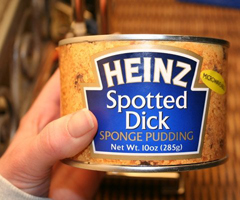 spotted dick in a can