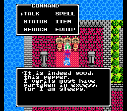 Dragon Warrior 3 NES Pepper